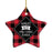Sports Star Shaped Porcelain Christmas Tree Ornaments Collection 2-Set of 1-Andaz Press-Snowboarder-