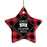 Sports Star Shaped Porcelain Christmas Tree Ornaments Collection 2-Set of 1-Andaz Press-Snowboarder-