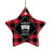 Sports Star Shaped Porcelain Christmas Tree Ornaments Collection 2-Set of 1-Andaz Press-Snowboarder-