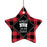 Sports Star Shaped Porcelain Christmas Tree Ornaments Collection 2-Set of 1-Andaz Press-Snowboarder-