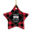 Sports Star Shaped Porcelain Christmas Tree Ornaments Collection 2-Set of 1-Andaz Press-Snowboarder-