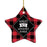 Sports Star Shaped Porcelain Christmas Tree Ornaments Collection 2-Set of 1-Andaz Press-Snowboarder-