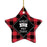 Sports Star Shaped Porcelain Christmas Tree Ornaments Collection 2-Set of 1-Andaz Press-Snowboarder-