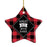 Sports Star Shaped Porcelain Christmas Tree Ornaments Collection 2-Set of 1-Andaz Press-Snowboarder-
