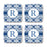 Square Coffee Drink Coasters Gift Set, Moroccan Monogram-Set of 4-Andaz Press-A-