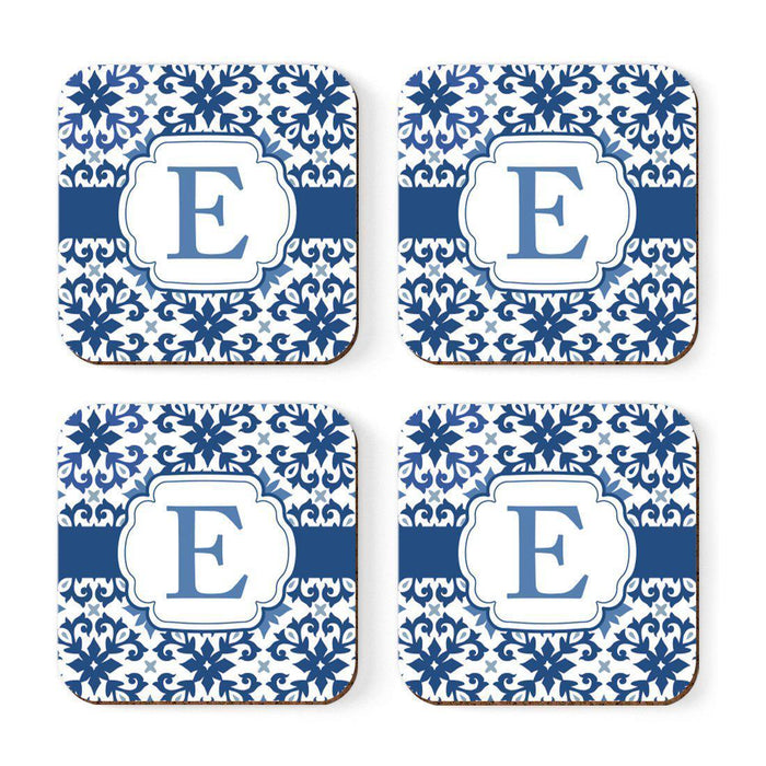 Square Coffee Drink Coasters Gift Set, Moroccan Monogram-Set of 4-Andaz Press-A-