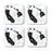 Square Coffee Drink Coasters Long Distance Gift, California-Set of 4-Andaz Press-Alabama-