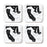 Square Coffee Drink Coasters Long Distance Gift, California-Set of 4-Andaz Press-Alabama-