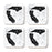 Square Coffee Drink Coasters Long Distance Gift, California-Set of 4-Andaz Press-Alabama-