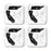 Square Coffee Drink Coasters Long Distance Gift, California-Set of 4-Andaz Press-Alabama-
