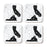 Square Coffee Drink Coasters Long Distance Gift, California-Set of 4-Andaz Press-Alabama-