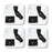 Square Coffee Drink Coasters Long Distance Gift, California-Set of 4-Andaz Press-Colorado-