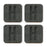 Square Coffee Drink Monogram Coasters Gift Set, Faux Concrete-Set of 4-Andaz Press-A-