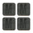 Square Coffee Drink Monogram Coasters Gift Set, Faux Concrete-Set of 4-Andaz Press-A-