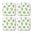 Square Drink Coffee Coasters Gift Set, Boho Design-Set of 4-Andaz Press-Boho Desert Cactus-