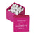 Square Party Favor Boxes, Thank You for Celebrating With Us-Set of 20-Andaz Press-White-