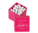 Square Party Favor Boxes, Thank You for Celebrating With Us-Set of 20-Andaz Press-White-