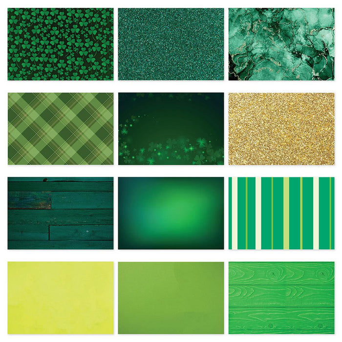 St. Patrick's Day Seamless Paper Photo Backdrops, Set of 6-Set of 6-Andaz Press-St. Patrick's Day Backdrop 1-