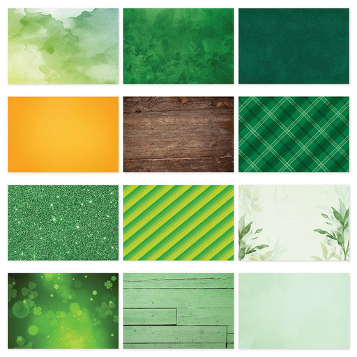St. Patrick's Day Seamless Paper Photo Backdrops, Set of 6-Set of 6-Andaz Press-St. Patrick's Day Backdrop 1-