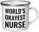 Stainless Steel Campfire Coffee Mug Gag Gift, World's Okayest Nurse-Set of 1-Andaz Press-