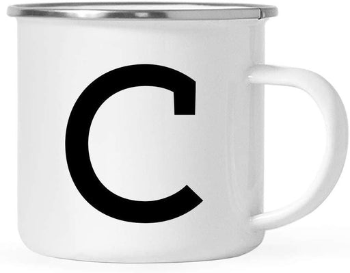 Stainless Steel Campfire Coffee Mug Gift, Camp Monogram Initial C-Set of 1-Andaz Press-