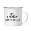 Stainless Steel Campfire Coffee Mug Thank You Gift, #1 Sports-Set of 1-Andaz Press-Aerobics Instructor-