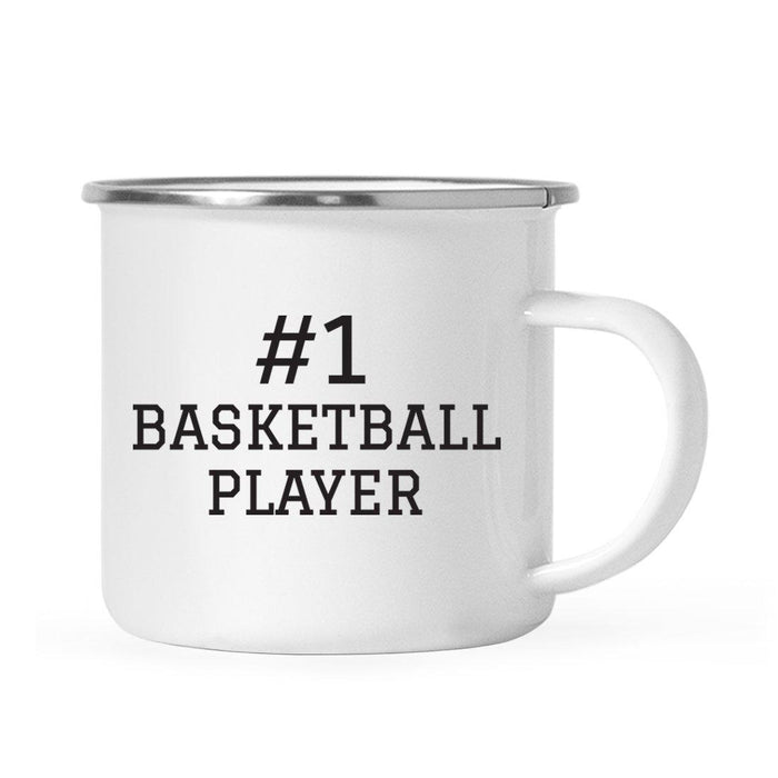 Stainless Steel Campfire Coffee Mug Thank You Gift, #1 Sports-Set of 1-Andaz Press-Basketball Player-