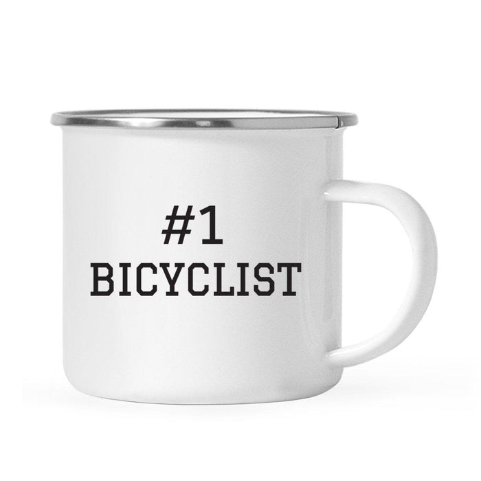 Stainless Steel Campfire Coffee Mug Thank You Gift, #1 Sports-Set of 1-Andaz Press-Bicyclist-