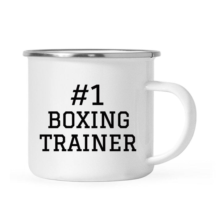 Stainless Steel Campfire Coffee Mug Thank You Gift, #1 Sports-Set of 1-Andaz Press-Boxing Trainer-