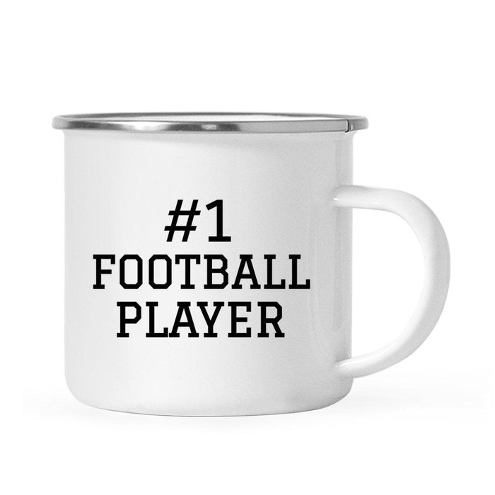 Stainless Steel Campfire Coffee Mug Thank You Gift, #1 Sports-Set of 1-Andaz Press-Football Player-