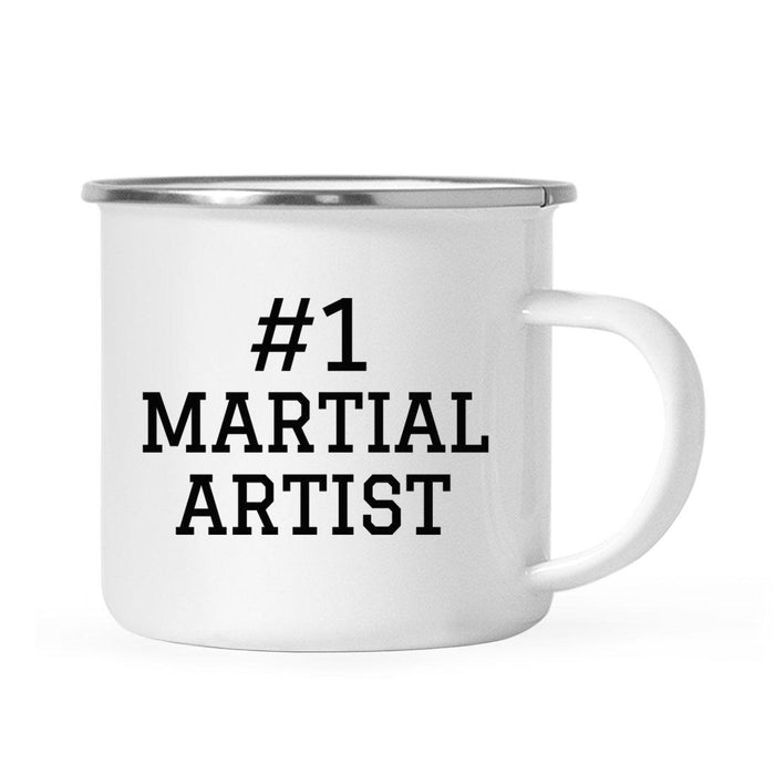 Stainless Steel Campfire Coffee Mug Thank You Gift, #1 Sports-Set of 1-Andaz Press-Martial Artist-