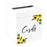 Sturdy White Wedding Day Card Box Wedding Gift Box-Set of 1-Andaz Press-Sunflowers-