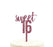 Sweet 16 Glitter Acrylic Birthday Cake Toppers-Set of 1-Andaz Press-Gold-