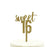 Sweet 16 Glitter Acrylic Birthday Cake Toppers-Set of 1-Andaz Press-Gold-