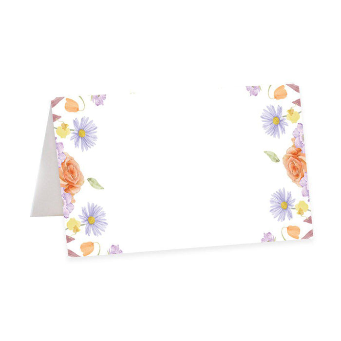 Table Tent Place Cards for Wedding Party Tables, Seating Name Place Cards, Design 2-Set of 56-Andaz Press-Classic Spring Florals-
