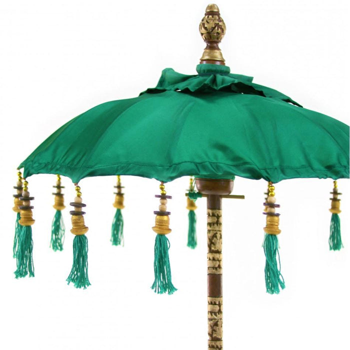 Tabletop Bali Umbrella Centerpiece-Set of 1-Koyal Wholesale-Emerald Green-