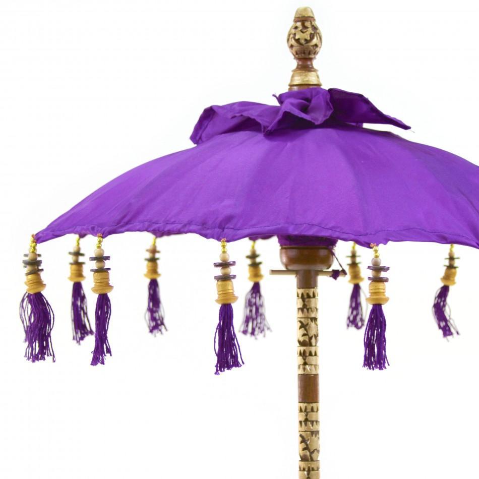 Tabletop Bali Umbrella Centerpiece-Set of 1-Koyal Wholesale-Plum Purple-