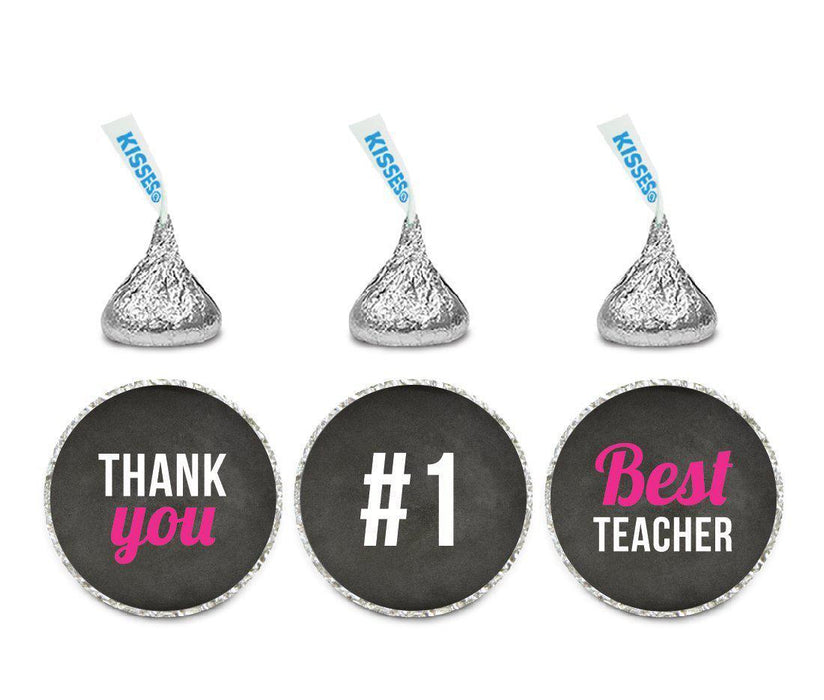 Teacher's Appreciation Thank You Hershey's Kisses Stickers-Set of 216-Andaz Press-Style 2-