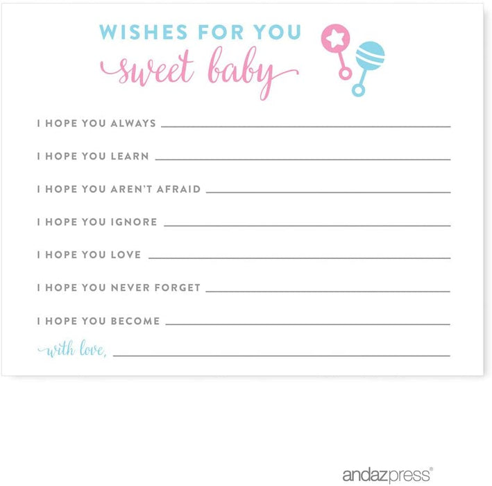 Team Pink/Blue Gender Reveal Baby Shower Games & Fun Activities-Set of 1-Andaz Press-Diaper Thoughts-