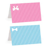 Team Pink/Blue Gender Reveal Baby Shower Party Table Tent Place Cards-Set of 20-Andaz Press-