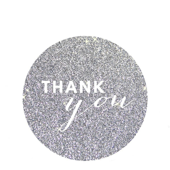 Thank You Circle Gift Tags, Chic Style-Set of 24-Andaz Press-Ivory-