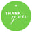 Thank You Circle Gift Tags, Chic Style-Set of 24-Andaz Press-Kiwi Green-