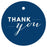 Thank You Circle Gift Tags, Chic Style-Set of 24-Andaz Press-Navy Blue-