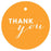 Thank You Circle Gift Tags, Chic Style-Set of 24-Andaz Press-Orange-