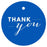 Thank You Circle Gift Tags, Chic Style-Set of 24-Andaz Press-Royal Blue-