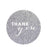 Thank You Circle Gift Tags, Chic Style-Set of 24-Andaz Press-Silver-