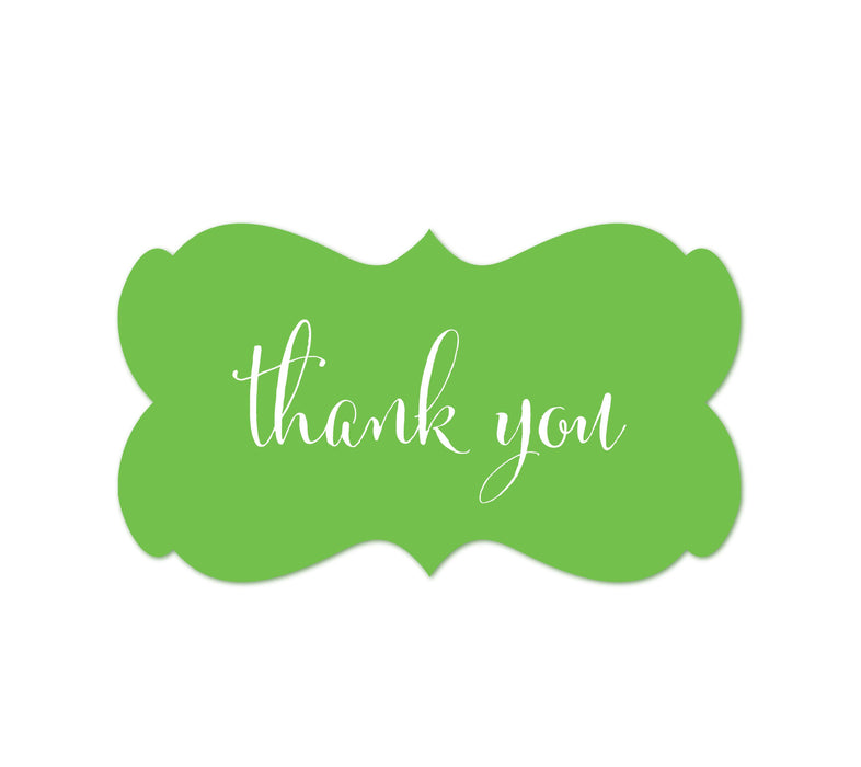 Thank You Fancy Frame Label Stickers-Set of 36-Andaz Press-Ivory-