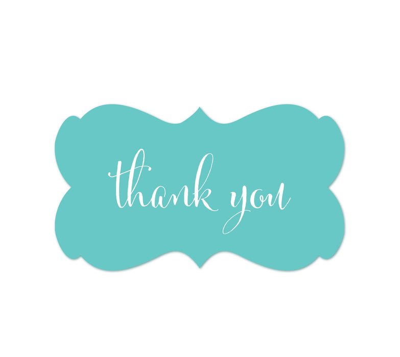 Thank You Fancy Frame Label Stickers-Set of 36-Andaz Press-Ivory-