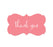 Thank You Fancy Frame Label Stickers-Set of 36-Andaz Press-Coral-
