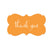 Thank You Fancy Frame Label Stickers-Set of 36-Andaz Press-Orange-